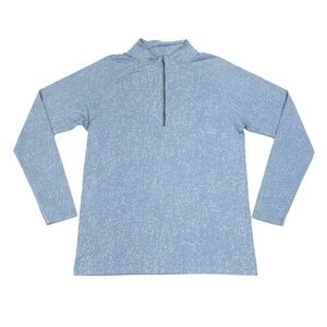 Lululemon Half Zip Metal Vent Tech Pullover Men's Large Blue Stretch Athleisure